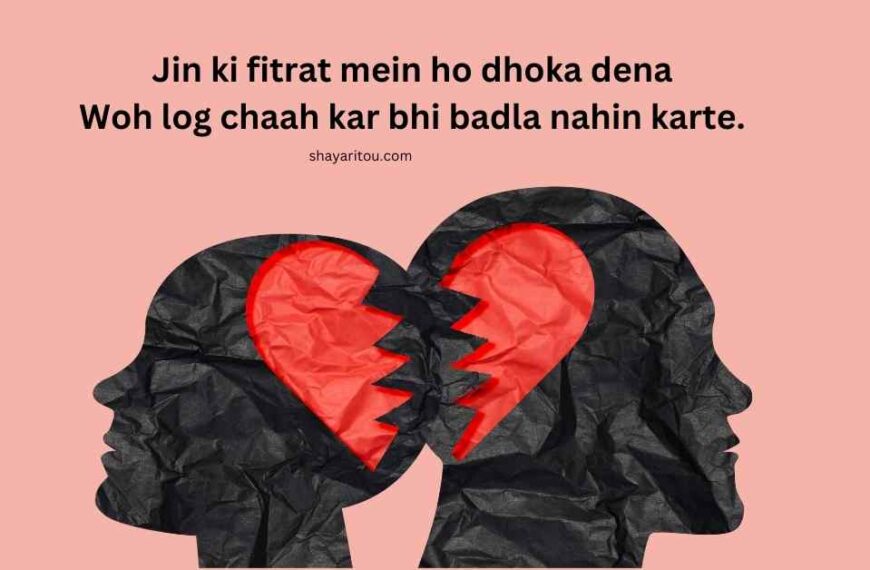 Best Dhoka Shayari in English - 2 Lines Heart Broken Shayari